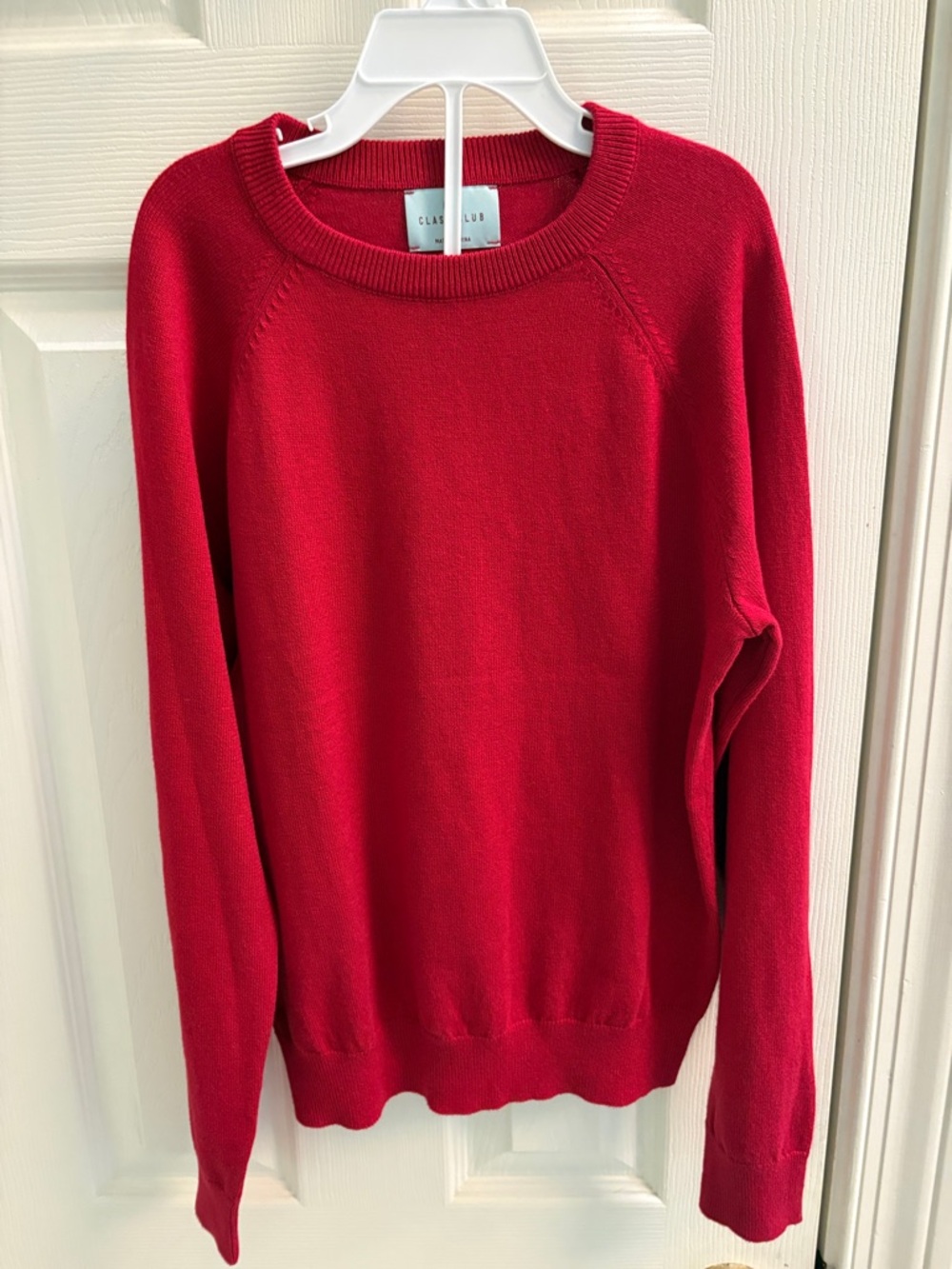 NWOT Crewneck Sweater in Bright Red boys size 10/12
